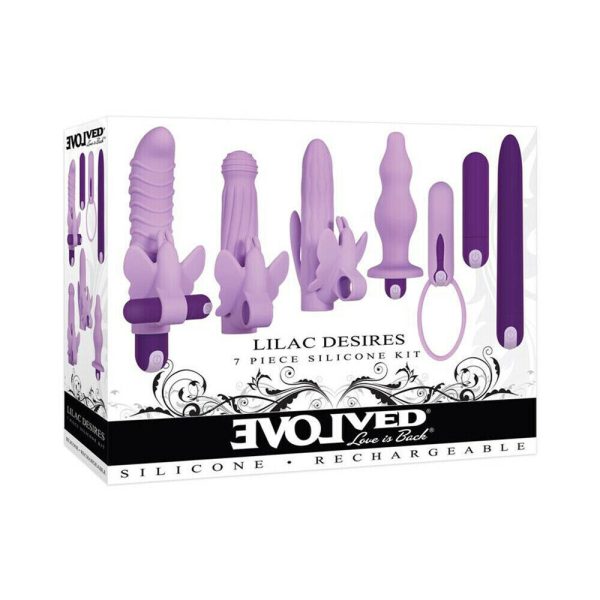 Evolved Lilac Desires Silicone Rechargeable Butterfly Kit BondageBox UK