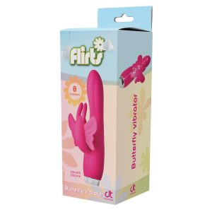 Flirts Butterfly Vibrator Pink BondageBox UK