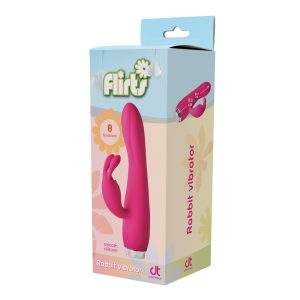 Flirts Rabbit Vibrator Pink BondageBox UK