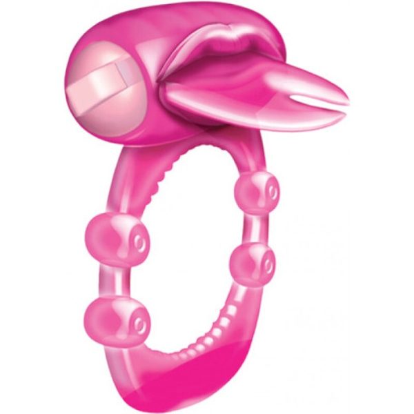 Forked Tongue Vibrating Silicone Cock Ring BondageBox UK