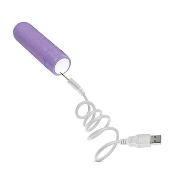 Gaia Biodegradable Rechargeable Eco Purple Bullet BondageBox UK