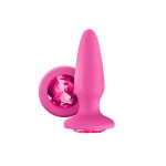 Glams Silicone Rainbow Gem Butt Plug Pink BondageBox UK