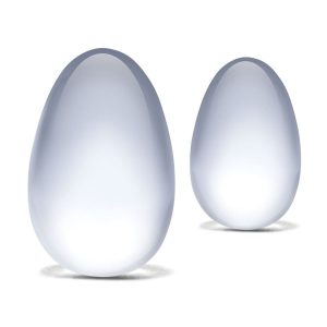 Glass Yoni Eggs 2 Piece Set BondageBox UK