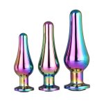 Gleaming Butt Plug Set Multicoloured BondageBox UK