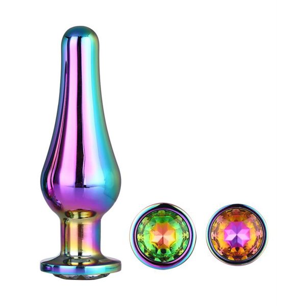 Gleaming Butt Plug Set Multicoloured BondageBox UK