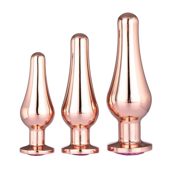 Gleaming_Butt_Plug_Set_Rose_Gold_BondageBox_x2 Gleaming Butt Plug Set Rose Gold BondageBox UK