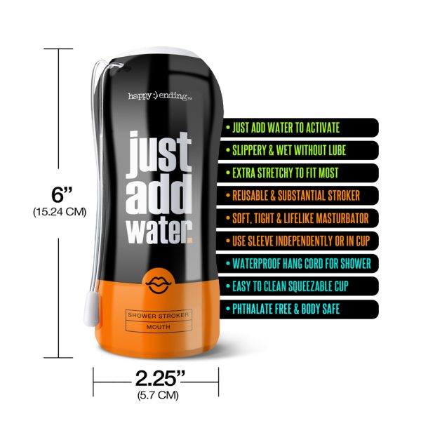 Happy Ending Just Add Water Shower Mouth Stroker BondageBox UK