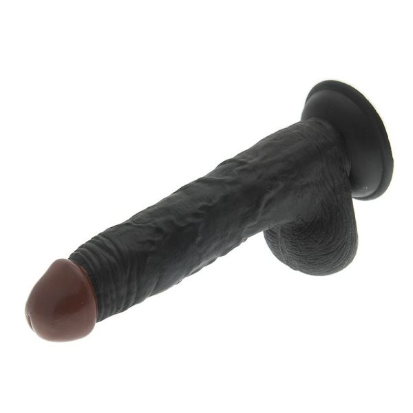 Hoodlum 8.5 Inch Realistic Black Dildo BondageBox UK