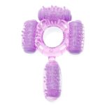 Humm Dinger Super Quad Vibrating Cock Ring Purple BondageBox UK