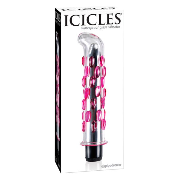 Icicles No.19 Glass G Spot Vibrator BondageBox UK