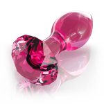 Icicles No.79 Pink Crystal Glass Butt Plug BondageBox UK