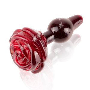 Icicles No. 76 Glass Rose Butt Plug BondageBox UK