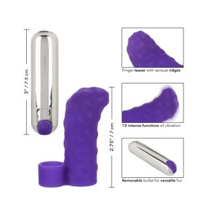 Intimate Play Purple Rechargeable Finger Teaser BondageBox UK
