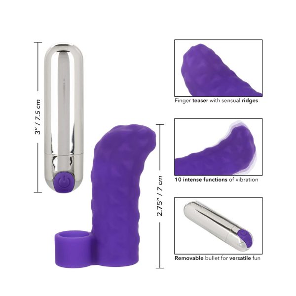 Intimate Play Purple Rechargeable Finger Teaser BondageBox UK