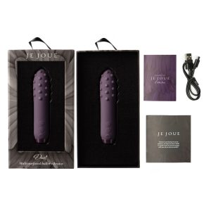 Je Joue Duet Multi Surfaced Bullet Vibrator Purple BondageBox UK
