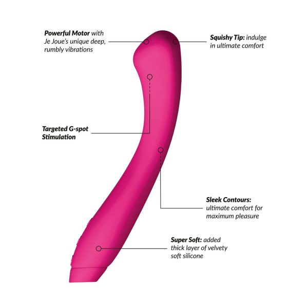 Je Joue Juno Sleek G Spot Vibrator Fuchsia BondageBox UK