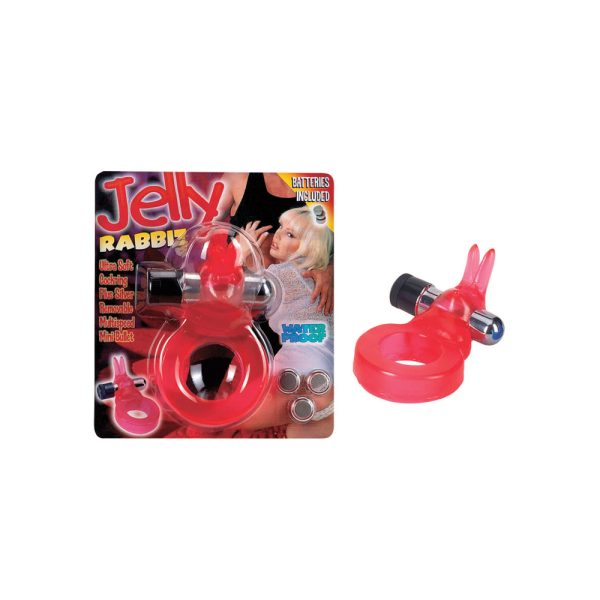 Jelly Rabbit Vibrating Cock Ring BondageBox UK