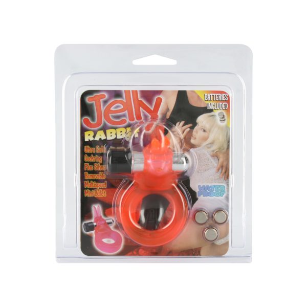 Jelly Rabbit Vibrating Cock Ring BondageBox UK