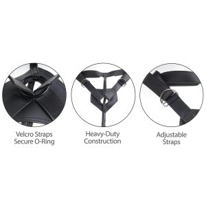 King Cock Strap On Harness 7inch Uncut Cock BondageBox UK