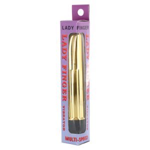 Lady Finger Mini Vibrator Gold BondageBox UK