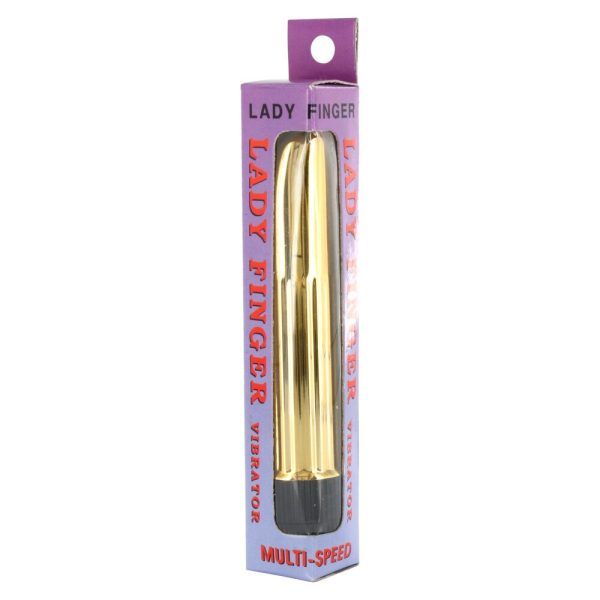 Lady Finger Mini Vibrator Gold BondageBox UK