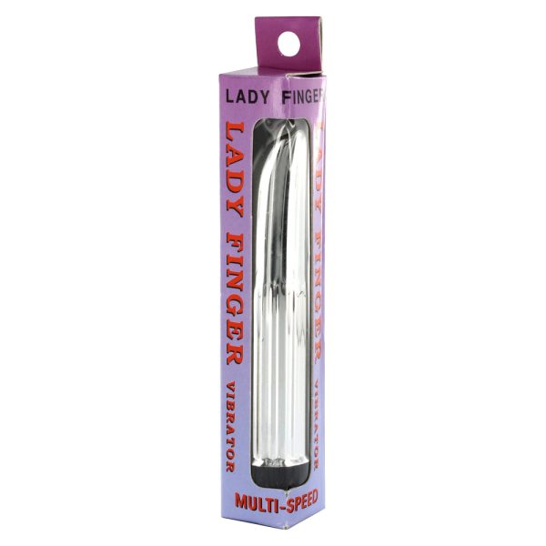 Lady Finger Mini Vibrator Silver BondageBox UK