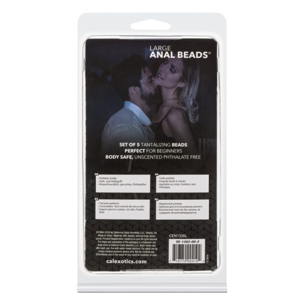 Large Pleasure Anal Beads Assorted Colours BondageBox UK