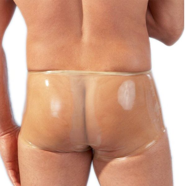 LateX Boxers With Penis Sleeve Clear BondageBox UK
