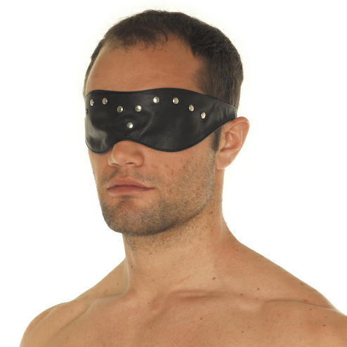 Leather Blindfold Mask BondageBox UK