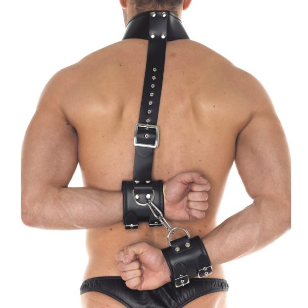 Leather Cuff And Neck Set BondageBox UK