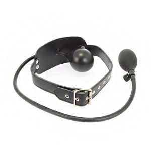 Leather Inflatable Gag BondageBox UK