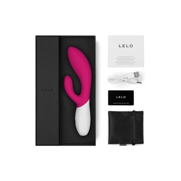 Lelo Ina Wave 2 Luxury Rechargeable Vibe Cerise BondageBox UK