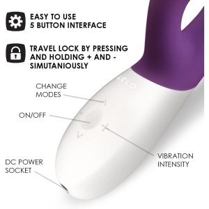 Lelo Ina Wave 2 Luxury Rechargeable Vibe Plum BondageBox UK