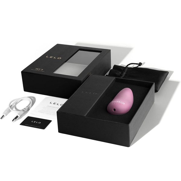 Lelo Lily 2 Rechargeable Clitoral Vibrator Pink Rose and Wisteri BondageBox UK