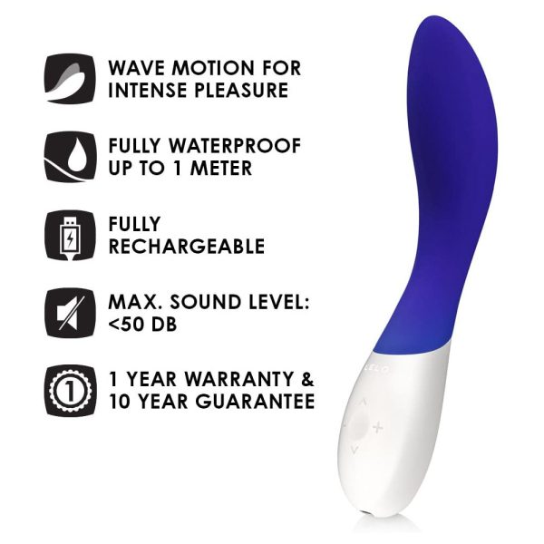 Lelo Mona Wave Vibrator Midnight Blue BondageBox UK