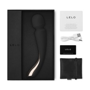 Lelo Smart Wand 2 Med Black BondageBox UK