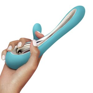 Lelo Soraya 2 Dual Rabbit Vibrator Aqua BondageBox UK