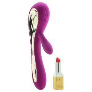 Lelo Soraya 2 Dual Rabbit Vibrator Deep Rose BondageBox UK