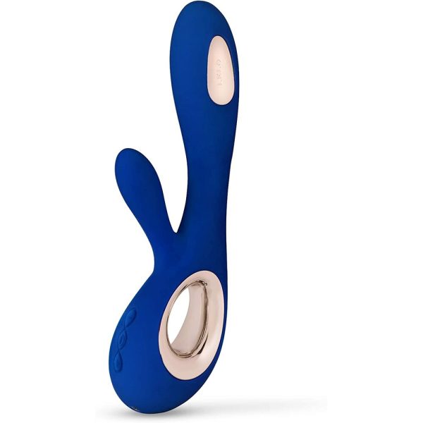 Lelo Soraya Wave Dual Action Vibrator Midnight Blue BondageBox UK