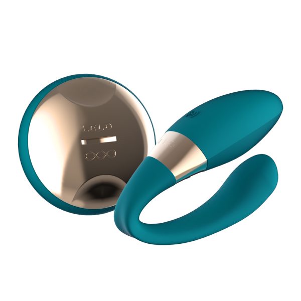 Lelo Tiani Duo Couples Massager Ocean Blue BondageBox UK