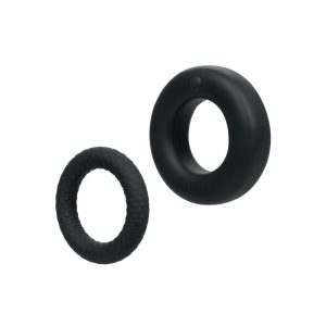 Link Up Optimum Vibrating Cock Ring Set Black BondageBox UK