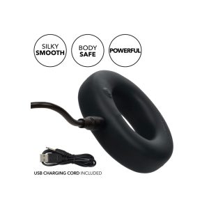 Link Up Optimum Vibrating Cock Ring Set Black BondageBox UK