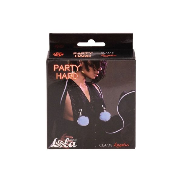 Lola Party Hard Angelic Nipple Clams Blue BondageBox UK