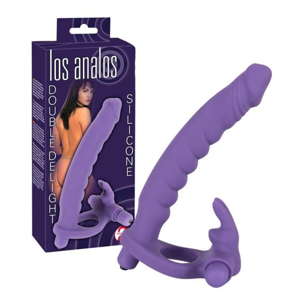 Los_Analos_Double_Delight_Vibrating_Dildo_And_Cock_Ring_BondageBox_x2 Los Analos Double Delight Vibrating Dildo And Cock Ring BondageBox UK