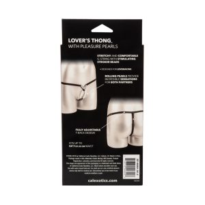 Lovers Thong With Pleasure Pearls BondageBox UK