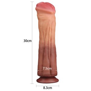 Lovetoy 12 Inch Dual Layered Silicone Horse Cock BondageBox UK