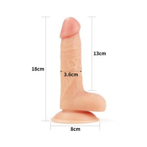 Lovetoy 7 Inch The Ultra Soft Dude Dildo BondageBox UK