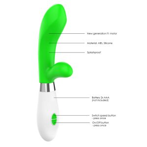 Luminous Achilles Ultra Soft Clit Stim Vibe Green BondageBox UK