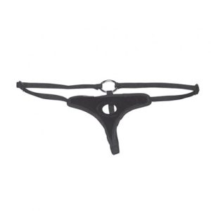 Lux Fetish Velvet Bikini Strap On Harness BondageBox UK