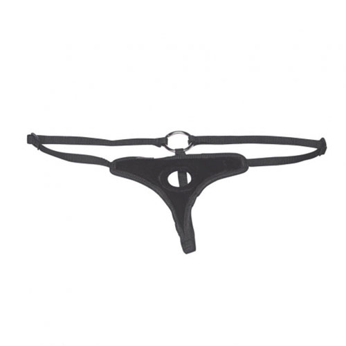 Lux Fetish Velvet Bikini Strap On Harness BondageBox UK